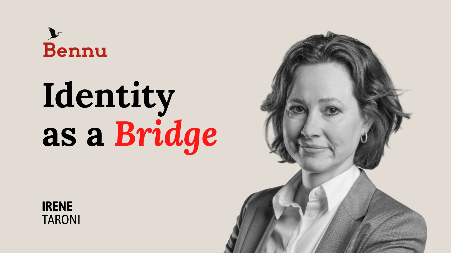 Wide Bennu podcast hero image for Who Am I and Where Do I Come From? with Irene Taroni